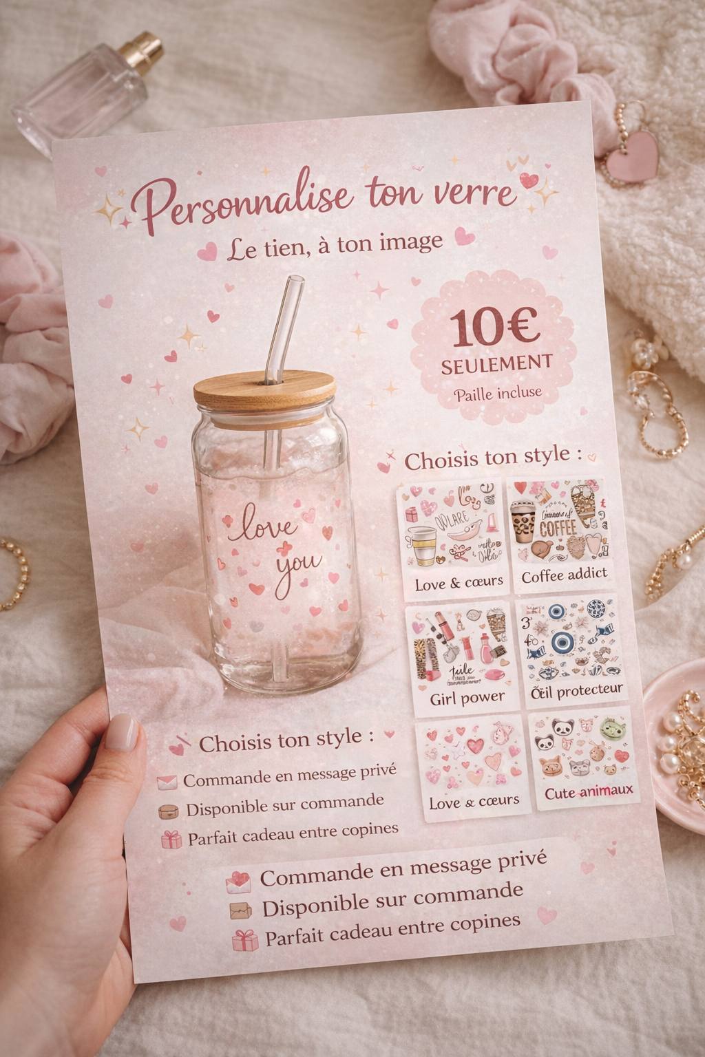 Verres paille non Disney